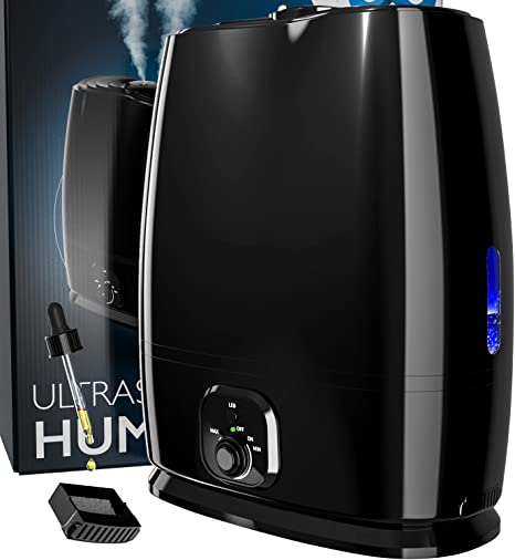 50-Hour Ultrasonic Cool Mist Humidifiers for Bedroom (6L)