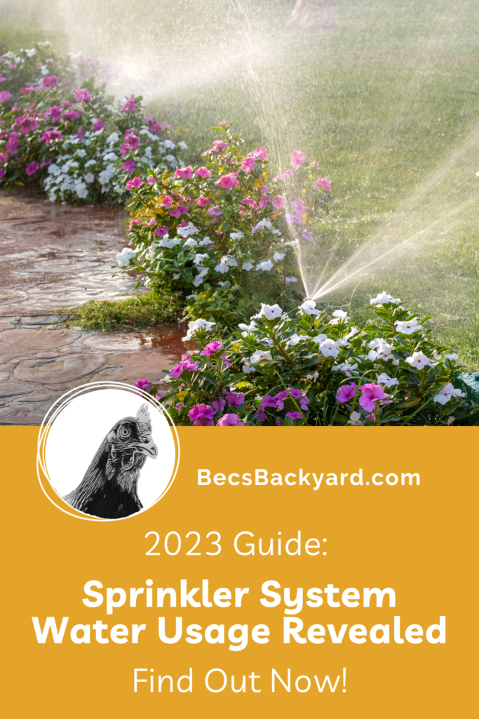 sprinkler system water usage