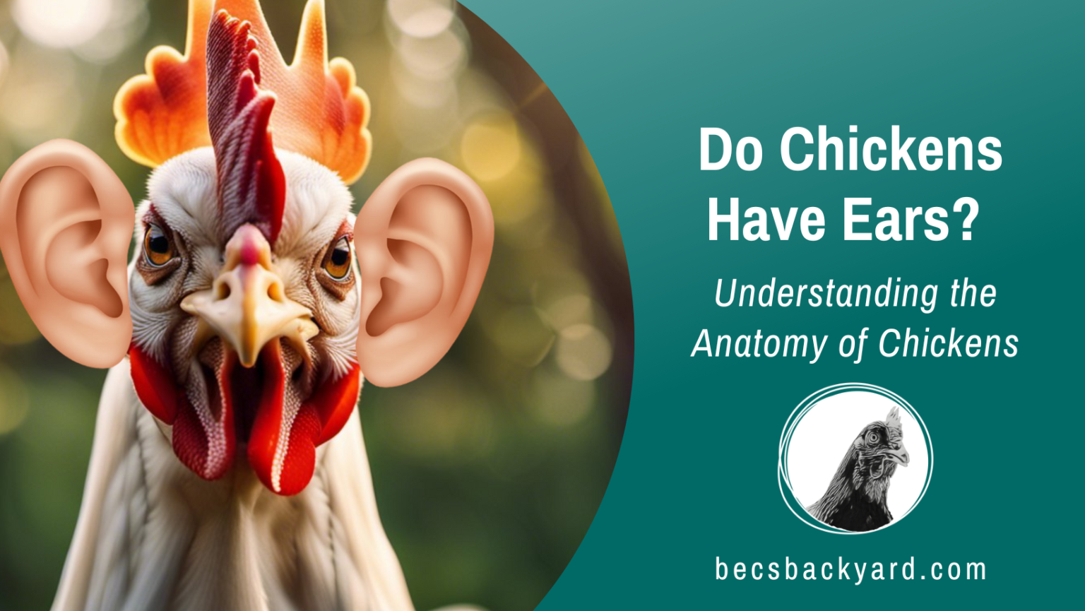 The Great Mystery : Do Chickens Have Ears? Understanding the Anatomy of