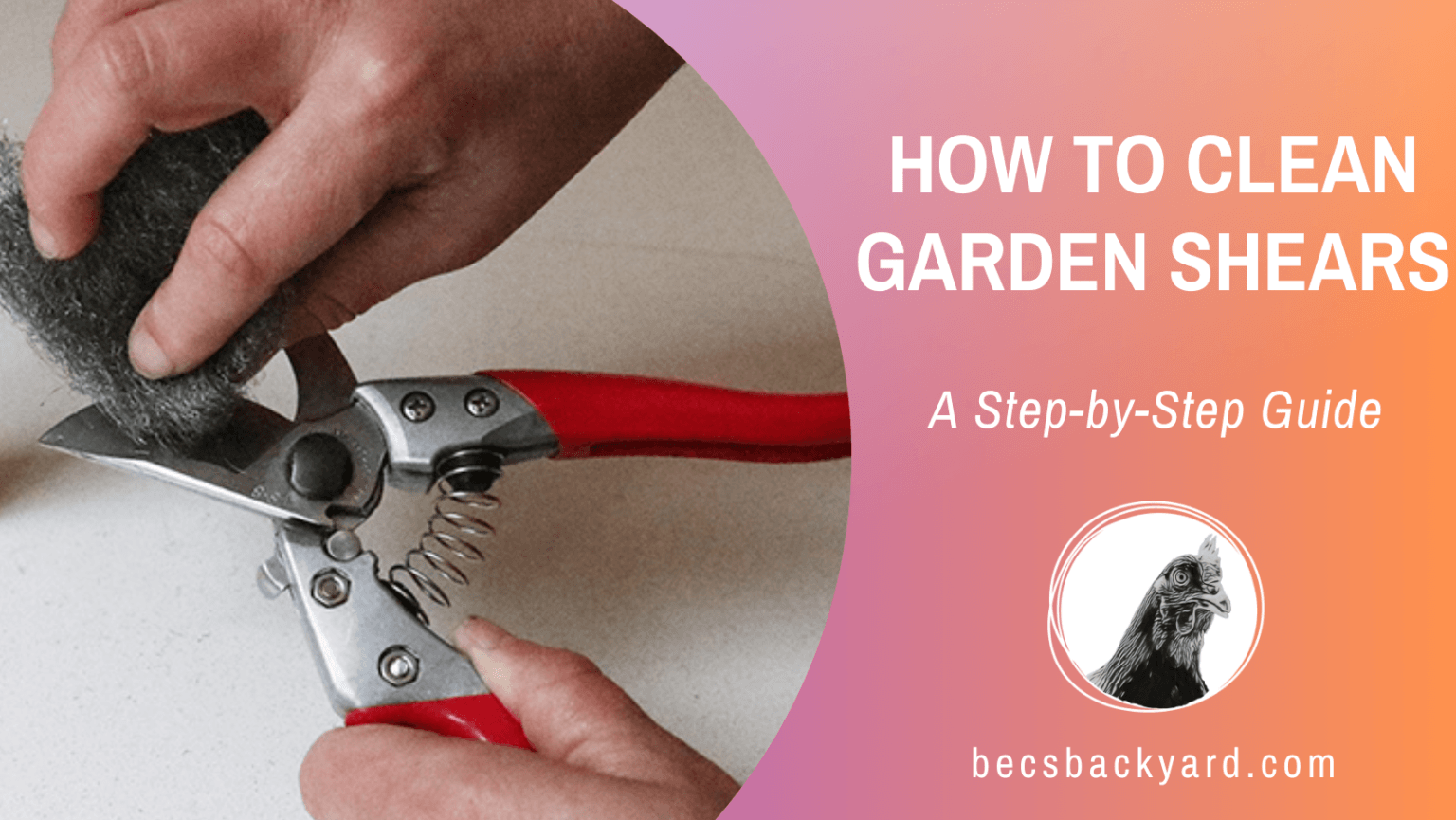 How to Clean Garden Shears A StepbyStep Guide Becs Backyard